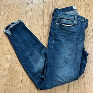 Frame Women’s Blue Le Skinny De Jeanne Cropped Jeans Size 29